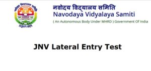 JNV Lateral Entry Test