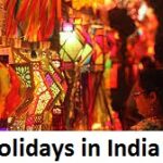 Holidays in India 2023