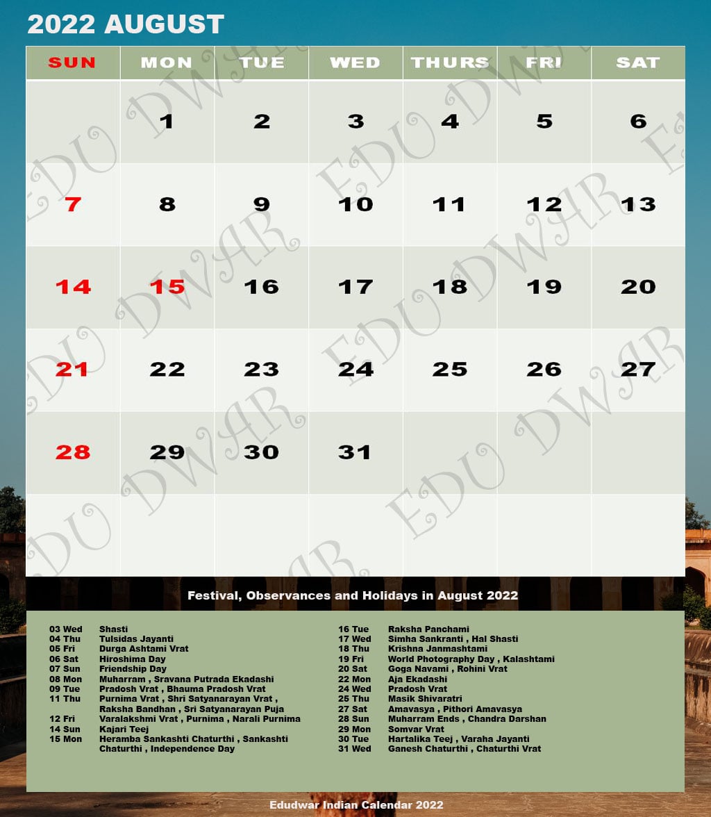 Telugu Calendar 2022 June Hindu Calendar 2022: Hindu Festivals & Holidays (Tyohar) - Edudwar