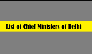 List of Chief Ministers of Delhi
