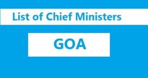 List of Chief Ministers of Goa