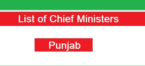 List of Chief Ministers of Punjab
