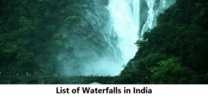 List of Waterfalls in India