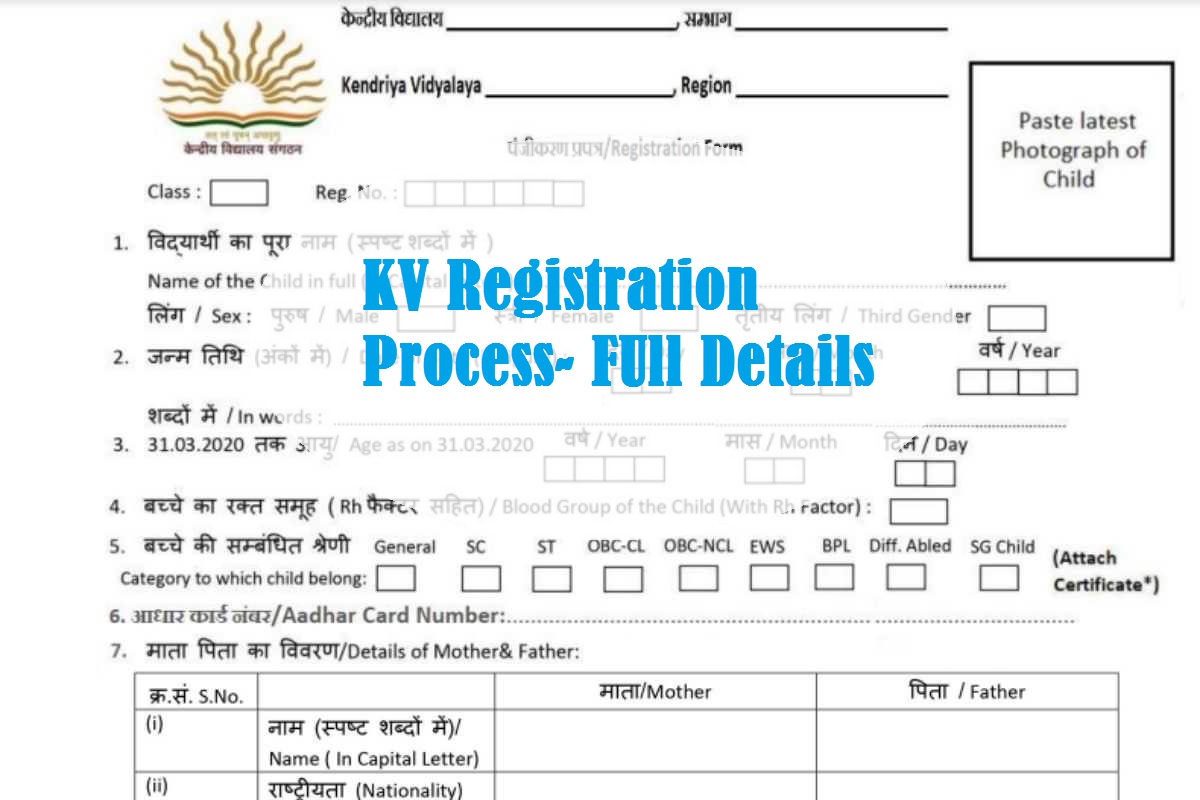 KV Registration Process