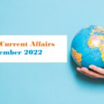 November 2022 Current Affairs
