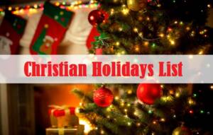 Christian Holidays