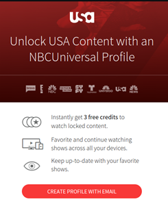 Unlock USA Content with an NBCUniversal Profile