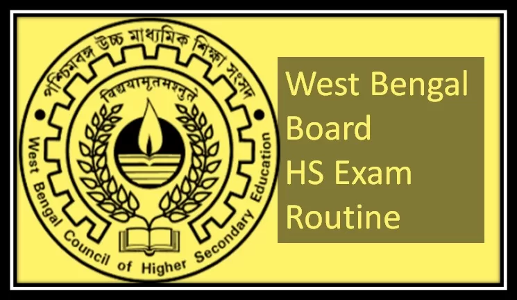 West Bengal Board HS Exam date sheet