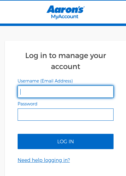 Aaron's Login Window